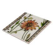 Art Nouveau Daisies Seamless florals Tegeltje (Zijkant)
