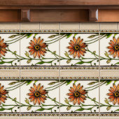 Art Nouveau Daisies Seamless florals Tegeltje