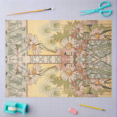 Art Nouveau Daisy Border Tissuepapier (Craft)