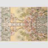 Art Nouveau Daisy Border Tissuepapier (Voorkant)