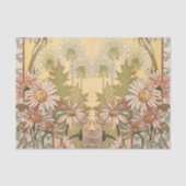 Art Nouveau Daisy en Paardenbloem 4 Tissuepapier (Voorkant)