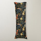 Art nouveau, Damaskpatroon, Organisch, Gekromde li Lichaamskussen (Voorkant Verticaal)