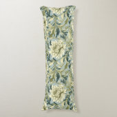 Art nouveau, Damaskpatroon, Organisch, Gekromde li Lichaamskussen (Voorkant Verticaal)