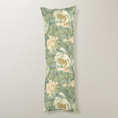 Art nouveau, Damaskpatroon, Organisch, Gekromde li Lichaamskussen (Achterkant (Verticaal))