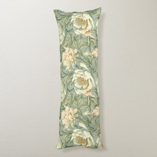 Art nouveau, Damaskpatroon, Organisch, Gekromde li Lichaamskussen (Achterkant (Verticaal))