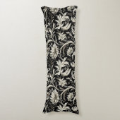 Art nouveau, Damaskpatroon, Organisch, Gekromde li Lichaamskussen (Voorkant Verticaal)