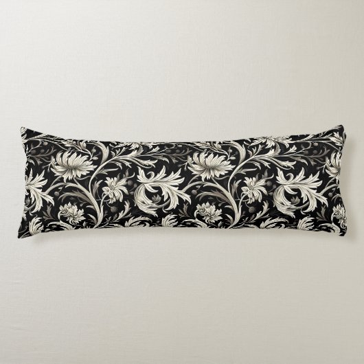 Art nouveau, Damaskpatroon, Organisch, Gekromde li Lichaamskussen (Voorkant)