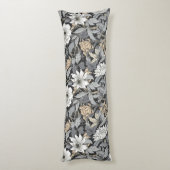 Art nouveau, Damaskpatroon, Organisch, Gekromde li Lichaamskussen (Achterkant (Verticaal))