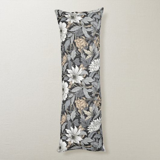 Art nouveau, Damaskpatroon, Organisch, Gekromde li Lichaamskussen (Achterkant (Verticaal))