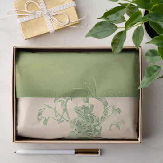 Art Nouveau Dame met Harp Decoupage Papier (Geschenk)