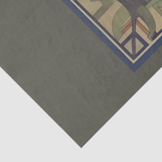 Art Nouveau Dame Wachten Decoupage Papier (Detail)