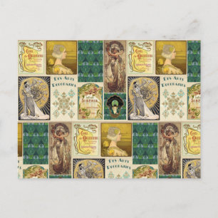 Art Nouveau Dames Briefkaart