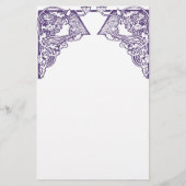 Art Nouveau-dames Briefpapier (Voorkant)