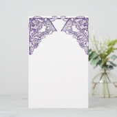 Art Nouveau-dames Briefpapier (Staand voorkant)