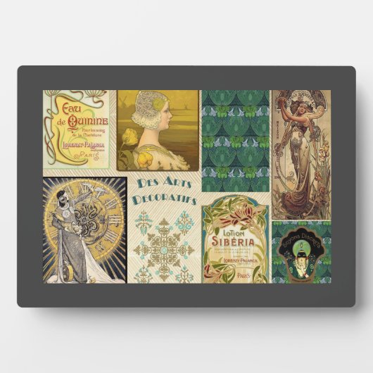 Art Nouveau Dames Fotoplaat (voorkant)