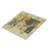 Art Nouveau Dames keramische Tegel Tegeltje (Zijkant)