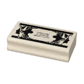 Art nouveau dames Lijst Rubberstempel (Stempel)