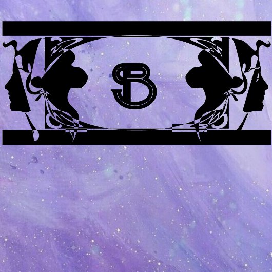 Art nouveau dames Lijst Zelfinktende Stempel