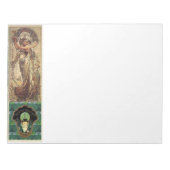 Art Nouveau Dames Notitieblok (Voorkant)