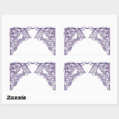 Art Nouveau Dames  Rechthoekige Sticker (Vel)