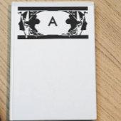 Art Nouveau Dames Silhouet Monogram Briefpapier