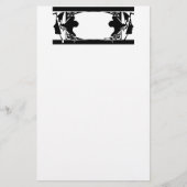 Art Nouveau Dames Silouette Briefpapier (Voorkant)