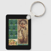Art Nouveau Dames  Sleutelhanger (Achterkant)