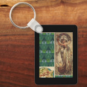 Art Nouveau Dames  Sleutelhanger (Voorkant)