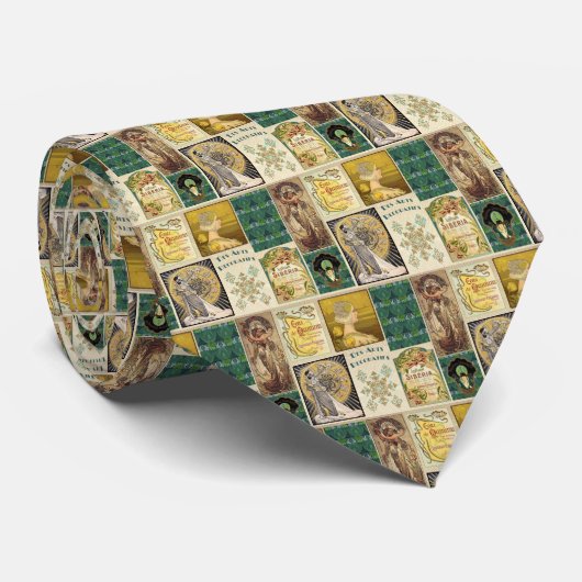 Art Nouveau Dames Stropdas (Opgerold)