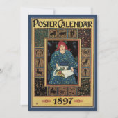 Art Nouveau, damesboek dat astrologie leest (Voorkant)