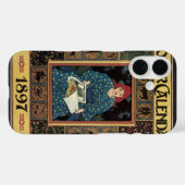  Art Nouveau, damesboek dat astrologie leest Case-Mate iPhone Case (Achterkant (horizontaal))