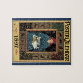 Art Nouveau, damesboek dat astrologie leest Legpuzzel (Horizontaal)