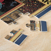 Art Nouveau, damesboek dat astrologie leest Legpuzzel (Zijkant)