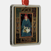 Art Nouveau, damesboek dat astrologie leest Metalen Ornament (Rechts)