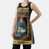  Art Nouveau, damesboek dat astrologie leest Schort (Insitu)