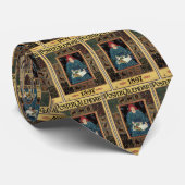 Art Nouveau, damesboek dat astrologie leest Stropdas (Opgerold)