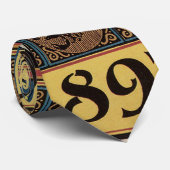  Art Nouveau, damesboek dat astrologie leest Stropdas (Opgerold)