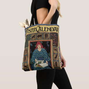  Art Nouveau, damesboek dat astrologie leest Tote Bag