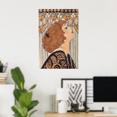 Art Nouveau Damesprint Franse Belle Époque Mode Poster (Thuiskantoor)