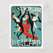 Art Nouveau Dance Afbeelding van Jules Cheret Briefkaart (Voorkant)