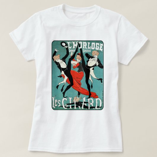 Art Nouveau Dance Afbeelding van Jules Cheret T-shirt (Design voorkant)