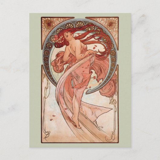 Art Nouveau - Dance Briefkaart (Voorkant)