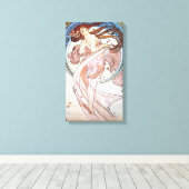 Art Nouveau Dancer Canvas Afdruk (Insitu (Houten vloer))