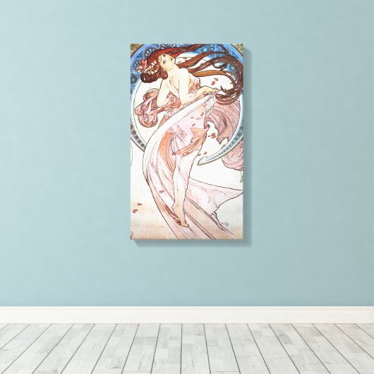 Art Nouveau Dancer Canvas Afdruk (Insitu (Houten vloer))