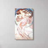 Art Nouveau Dancer Canvas Afdruk (Voorkant)