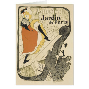 Art Nouveau Dancer Jane Avril beroemd gemaakt door