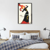 Art Nouveau Dancer Jane Avril beroemd gemaakt door Canvas Afdruk (Insitu (Slaapkamer))