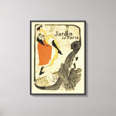 Art Nouveau Dancer Jane Avril beroemd gemaakt door Canvas Afdruk (Voorkant)