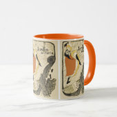 Art Nouveau Dancer Jane Avril beroemd gemaakt door Mok (Voorkant rechts)