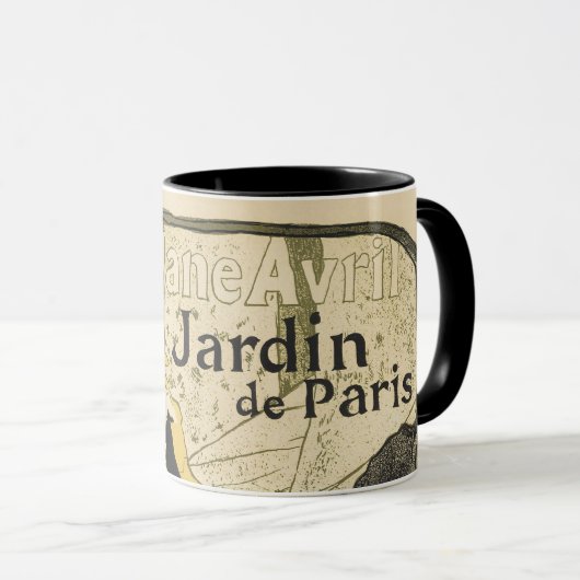 Art Nouveau Dancer Jane Avril beroemd gemaakt door Mok (Voorkant rechts)